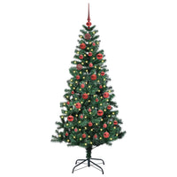 Albero di Natale artificiale con luci integrate Verde 150 cm 3396749