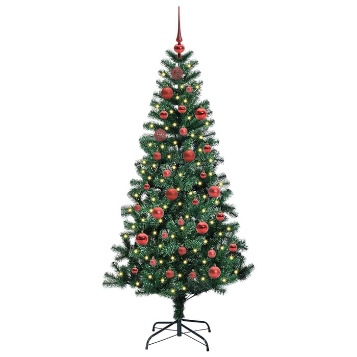 Albero di Natale artificiale con luci integrate Verde 150 cm 3396749