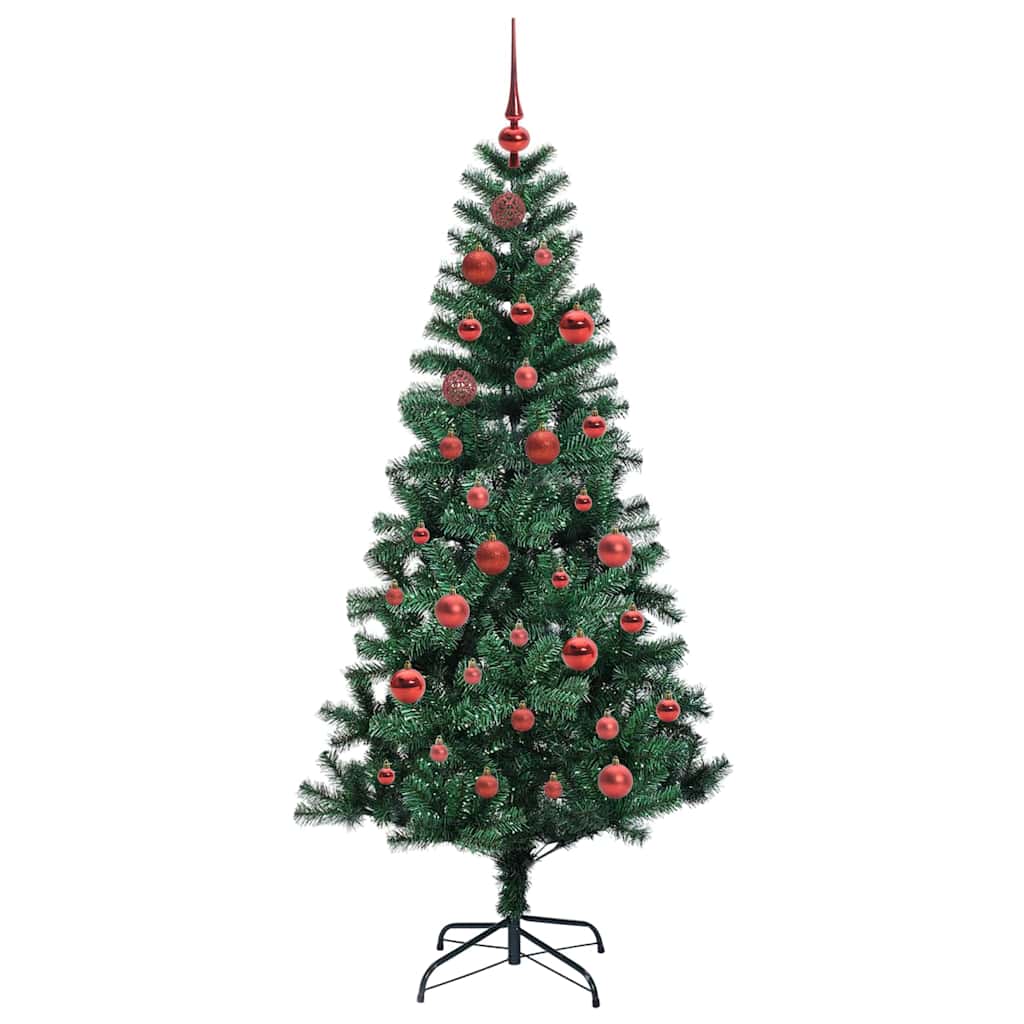 Albero di Natale artificiale con luci integrate Verde 150 cm 3396749