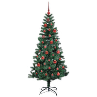 Albero di Natale artificiale con luci integrate Verde 150 cm 3396749