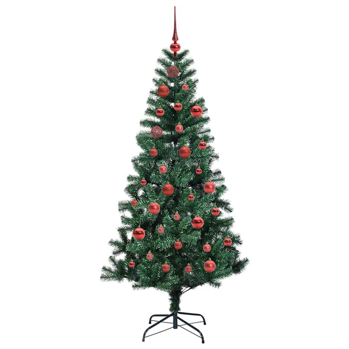 Albero di Natale artificiale con luci integrate Verde 150 cm 3396749