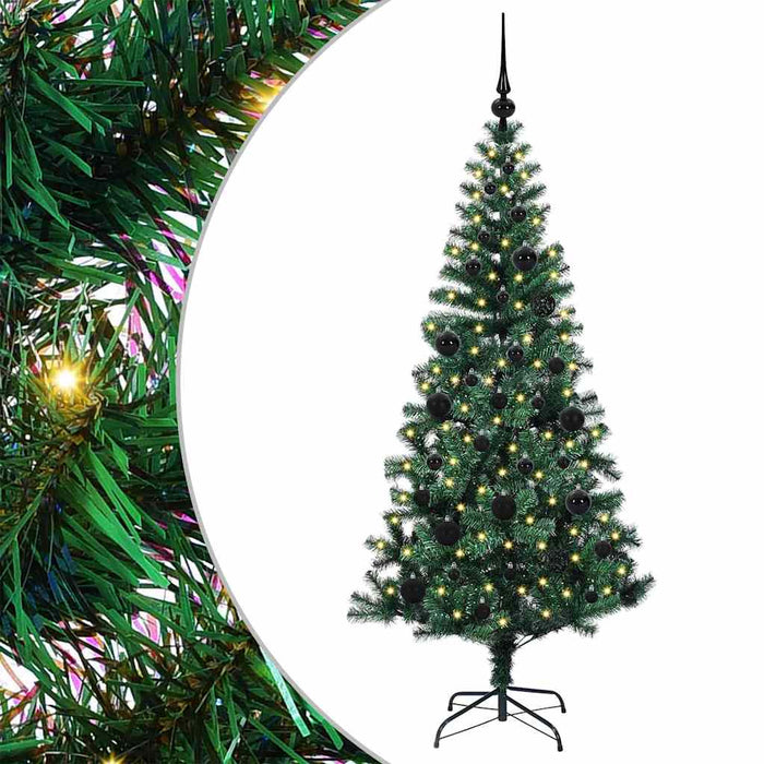 Albero di Natale artificiale con luci integrate Verde 150 cm 3396750