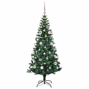 Albero di Natale artificiale con luci integrate Verde 150 cm 3396751