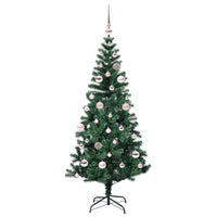 Albero di Natale artificiale con luci integrate Verde 150 cm 3396751