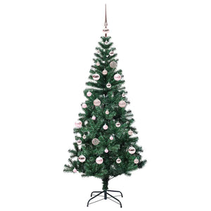 Albero di Natale artificiale con luci integrate Verde 150 cm 3396751