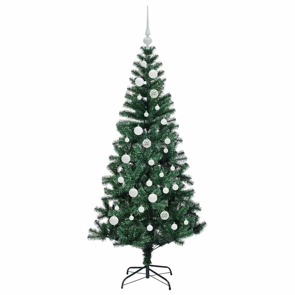 Albero di Natale artificiale con luci integrate Verde 150 cm 3396752