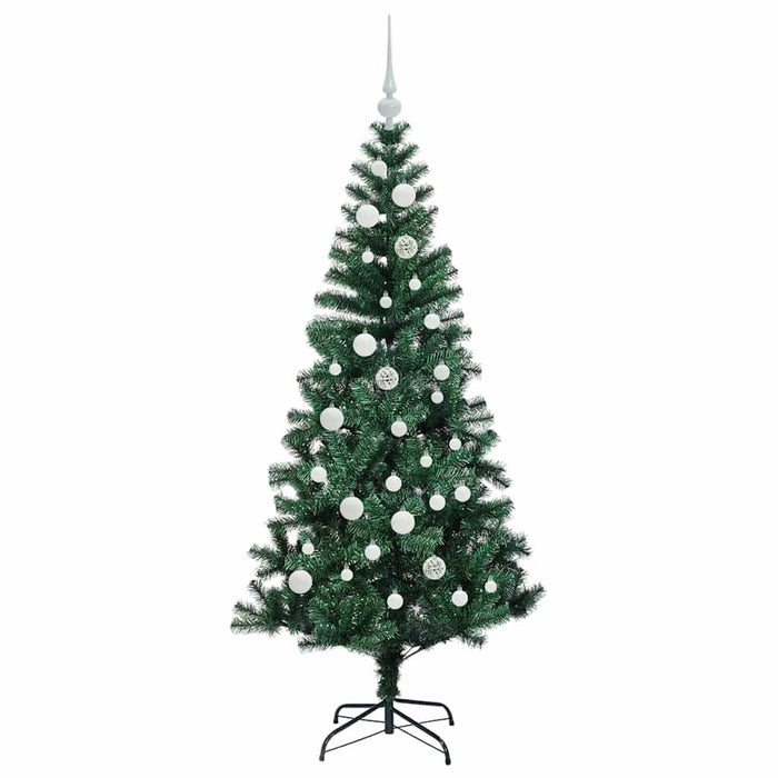 Albero di Natale artificiale con luci integrate Verde 150 cm 3396752
