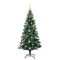 Albero di Natale artificiale con luci integrate Verde 150 cm 3396753