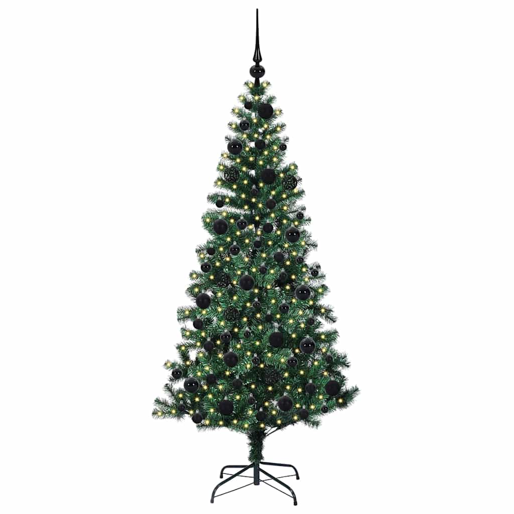 Albero di Natale artificiale con luci integrate Verde 180 cm 3396763