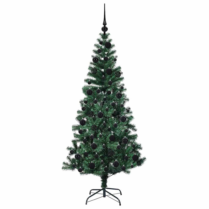 Albero di Natale artificiale con luci integrate Verde 180 cm 3396763