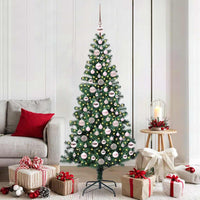 Albero di Natale artificiale con luci integrate Verde 180 cm 3396764