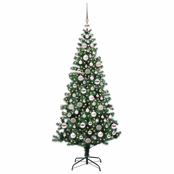 Albero di Natale artificiale con luci integrate Verde 180 cm 3396764