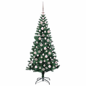 Albero di Natale artificiale con luci integrate Verde 180 cm 3396764