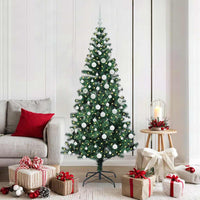 Albero di Natale artificiale con luci integrate Verde 180 cm 3396765