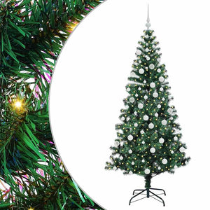 Albero di Natale artificiale con luci integrate Verde 180 cm 3396765