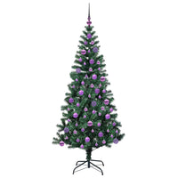 Albero di Natale artificiale con luci integrate Verde 180 cm 3396768