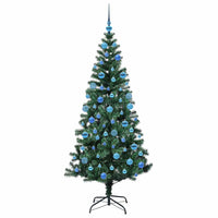 Albero di Natale artificiale con luci integrate Verde 180 cm 3396769