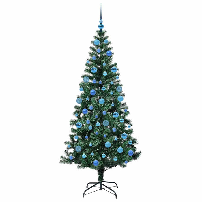 Albero di Natale artificiale con luci integrate Verde 180 cm 3396769