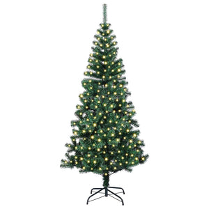 Albero di Natale artificiale con luci integrate Verde 210 cm 3396771