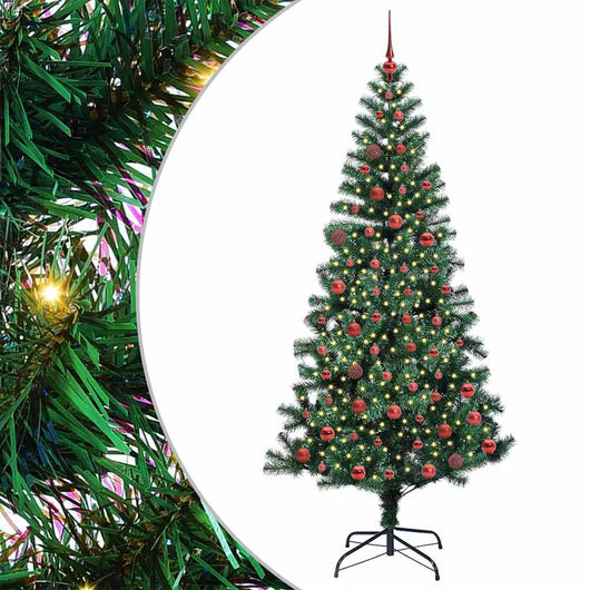Albero di Natale artificiale con luci integrate Verde 210 cm 3396775