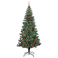 Albero di Natale artificiale con luci integrate Verde 210 cm 3396775