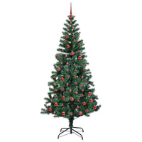 Albero di Natale artificiale con luci integrate Verde 210 cm 3396775