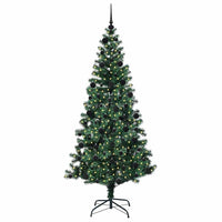 Albero di Natale artificiale con luci integrate Verde 210 cm 3396776