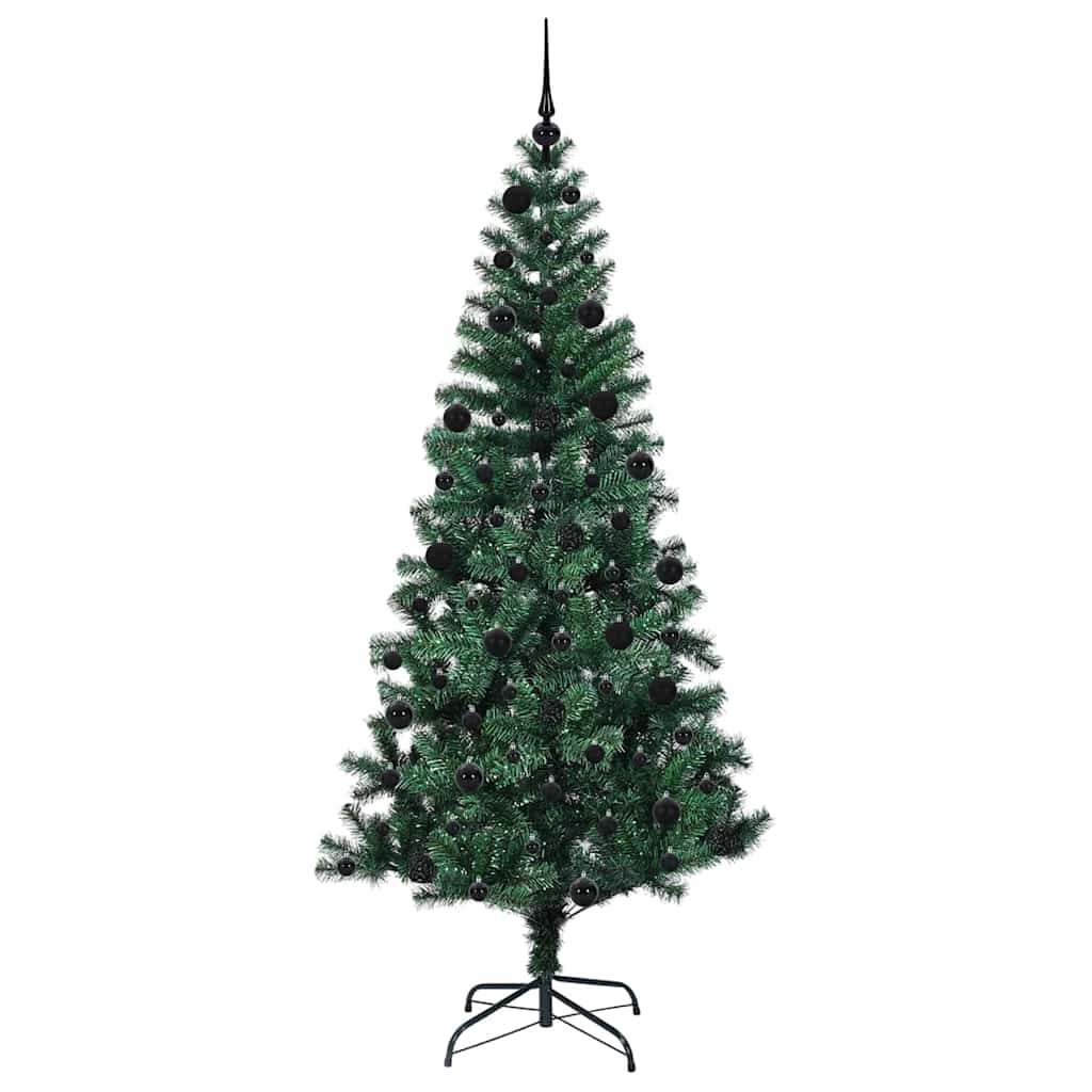 Albero di Natale artificiale con luci integrate Verde 210 cm 3396776