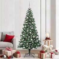 Albero di Natale artificiale con luci integrate Verde 210 cm 3396777