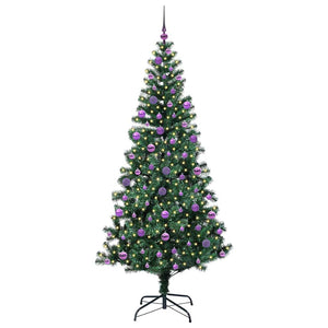 Albero di Natale artificiale con luci integrate Verde 210 cm 3396781
