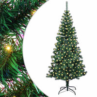 vidaXL Albero di Natale artificiale Verde 240 cm PVC