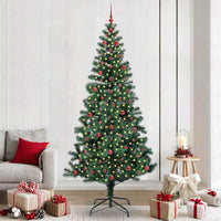 Albero di Natale artificiale con luci integrate Verde 240 cm 3396788