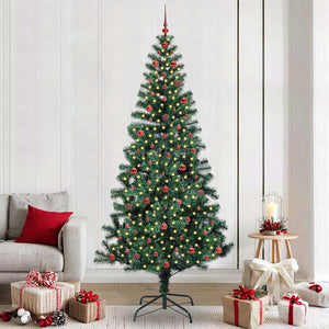 Albero di Natale artificiale con luci integrate Verde 240 cm 3396788