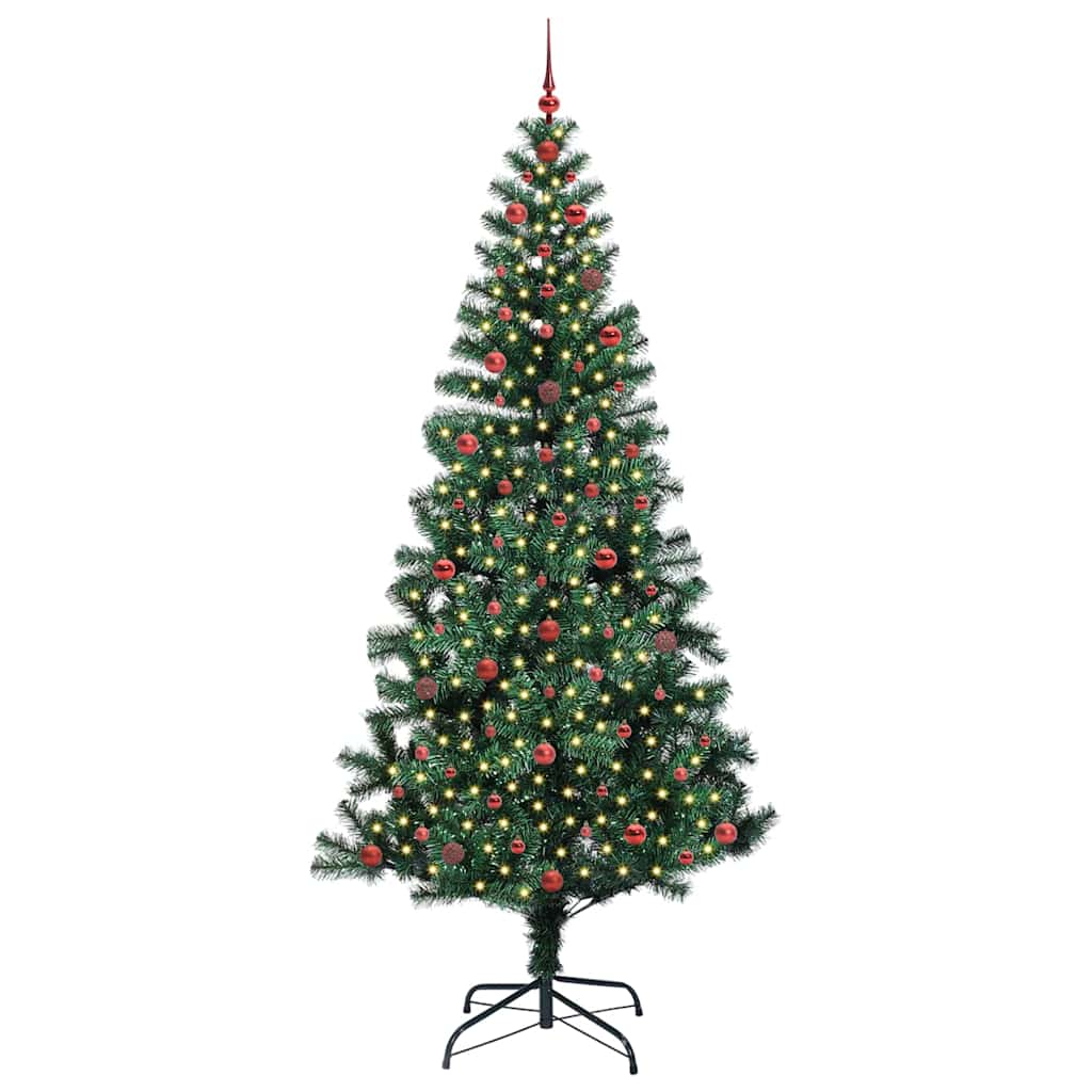Albero di Natale artificiale con luci integrate Verde 240 cm 3396788