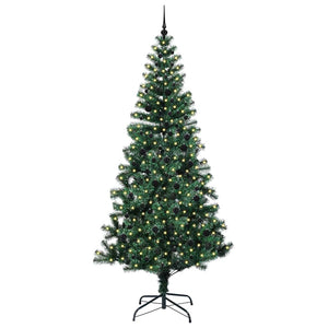 Albero di Natale Artificiale-Albero Natalizio con luci integrate Verde 240 cm 673648