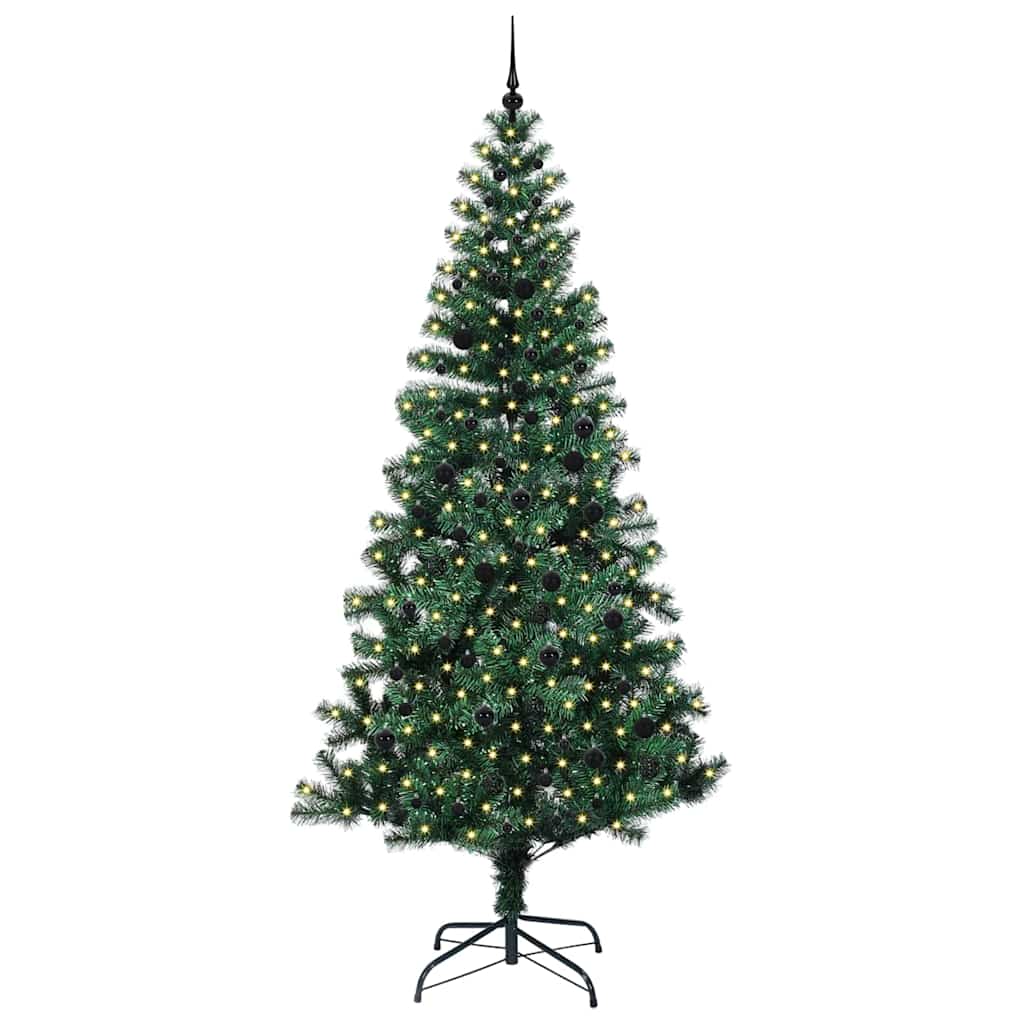 Albero di Natale artificiale con luci integrate Verde 240 cm 3396789