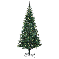 Albero di Natale artificiale con luci integrate Verde 240 cm 3396789