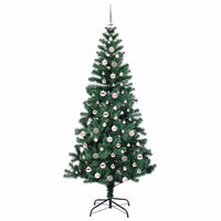 Albero di Natale artificiale con luci integrate Verde 240 cm 3396790