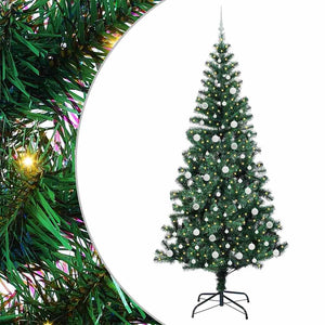 Albero di Natale Artificiale-Albero Natalizio con luci integrate Verde 240 cm 248674
