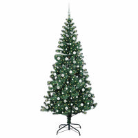 Albero di Natale Artificiale-Albero Natalizio con luci integrate Verde 240 cm 248674