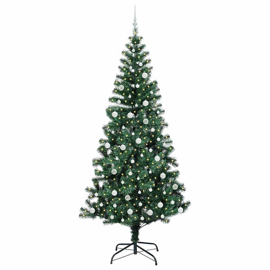 Albero di Natale Artificiale-Albero Natalizio con luci integrate Verde 240 cm 248674