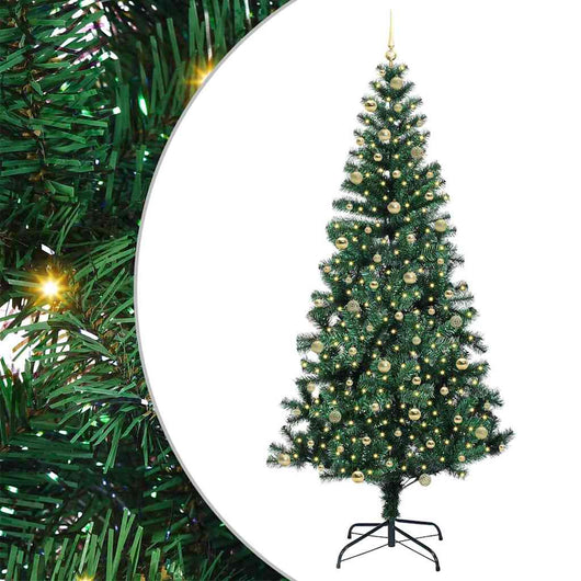 Albero di Natale artificiale con luci integrate Verde 240 cm 3396792