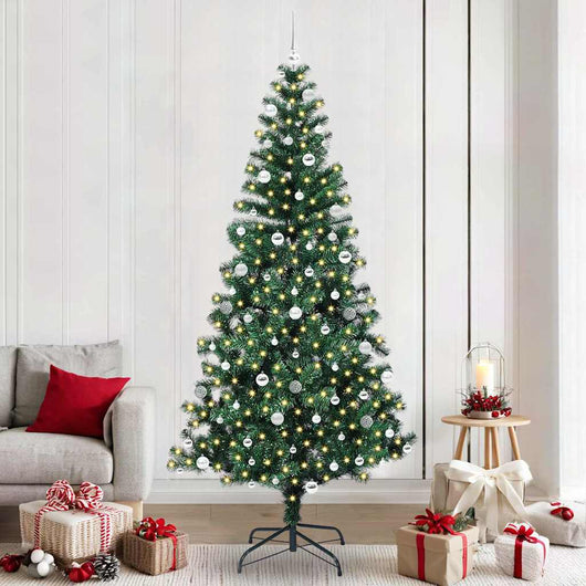 Albero di Natale artificiale con luci integrate Verde 240 cm 3396793