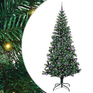 Albero di Natale artificiale con luci integrate Verde 240 cm 3396794