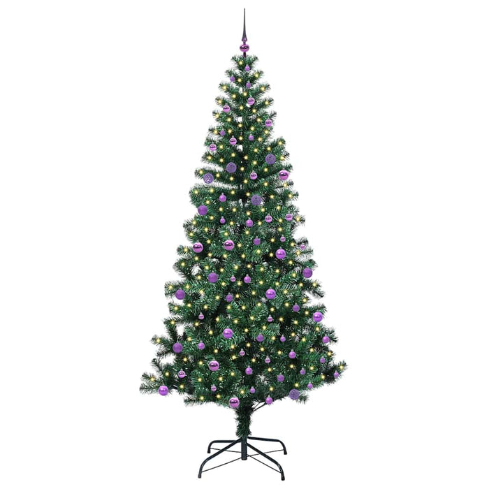 Albero di Natale Artificiale-Albero Natalizio con luci integrate Verde 240 cm 324510
