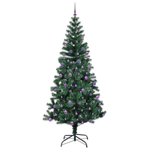 Albero di Natale artificiale con luci integrate Verde 240 cm 3396794
