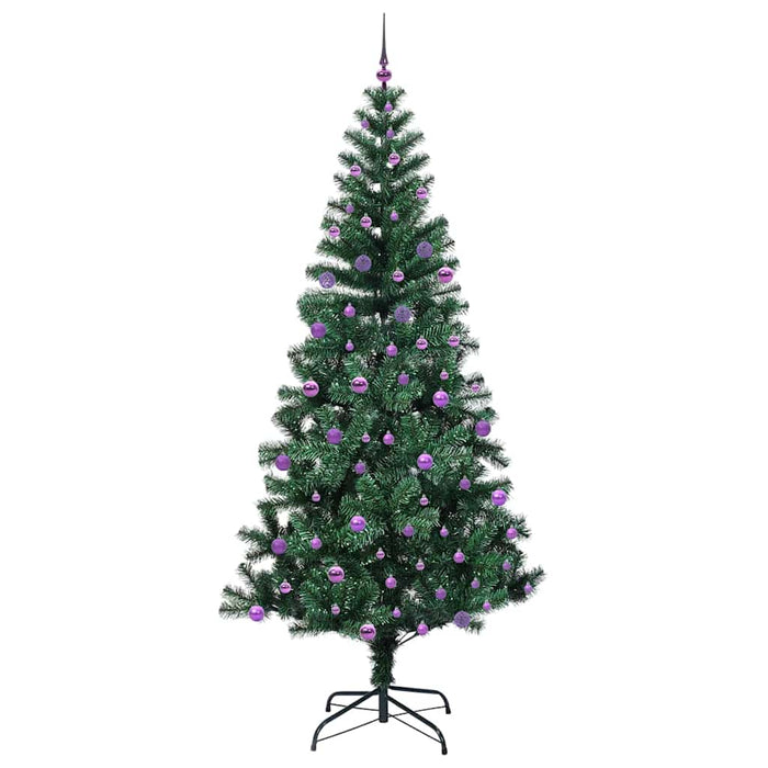 Albero di Natale artificiale con luci integrate Verde 240 cm 3396794