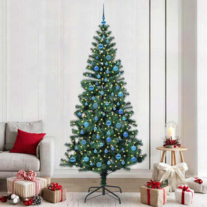 Albero di Natale artificiale con luci integrate Verde 240 cm 3396795