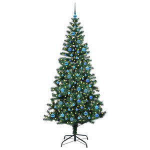Albero di Natale Artificiale-Albero Natalizio con luci integrate Verde 240 cm 145482