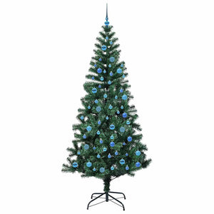 Albero di Natale artificiale con luci integrate Verde 240 cm 3396795